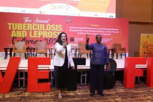 Dr. Kasonde Mwinga, WHO Uganda Country Representative, and Dr. Tereza Kasaeva, WHO Global TB Director, attending the Uganda TB National Strategic Plan Development Workshop to strengthen the country’s efforts to end tuberculosis.